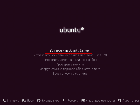 Установка Ubuntu 12.04 Server, запуск установки
