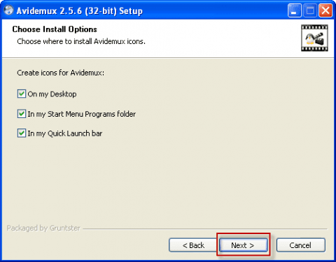 Установка Avidemux 2.5 в Windows