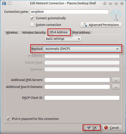 Настройка сети в Kubuntu Linux, проводное и wifi соединение - 12