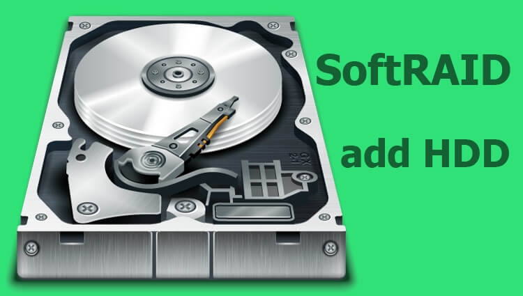 Add and remove the hard drive in SoftRAID