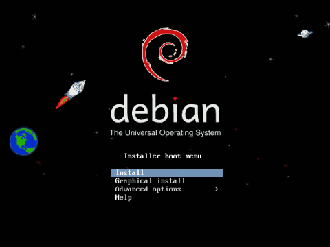 Установка операционной системы Debian Squeeze, скриншот 1