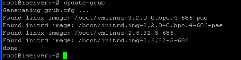 Обновляем Grub2 для применения внесенных изменения в конфигурационный файл для отключения IPv6 в Debian или Ubuntu