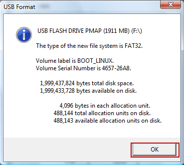 Отформатировали USB флешку программой usb_format - 4