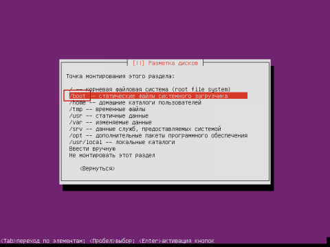 Установка сервера Ubuntu 14.04 LTS Server - разметка диска - 24