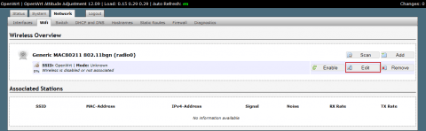 Редактруем WIFI сеть роутера TL-WR1043ND в OpenWRT