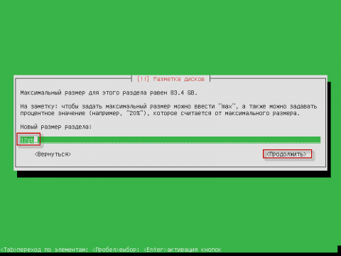 Установка Active Directory на Linux используя Zentual, разбивка винчестера - 46