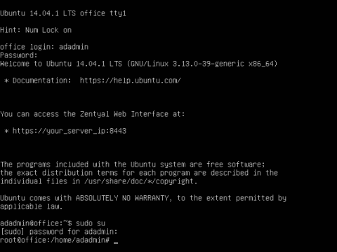 Установка Active Directory на Linux используя Zentual, входим в систему - 68