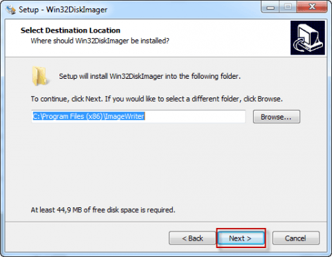 Устанавливаем программу win32diskimager в Windows - 6