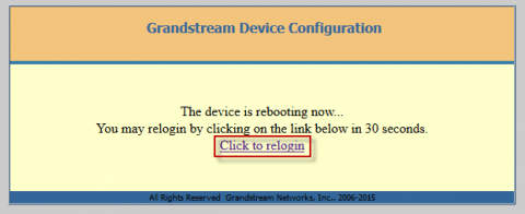 Релогин в веб интерфейс базы Grandstream DP715